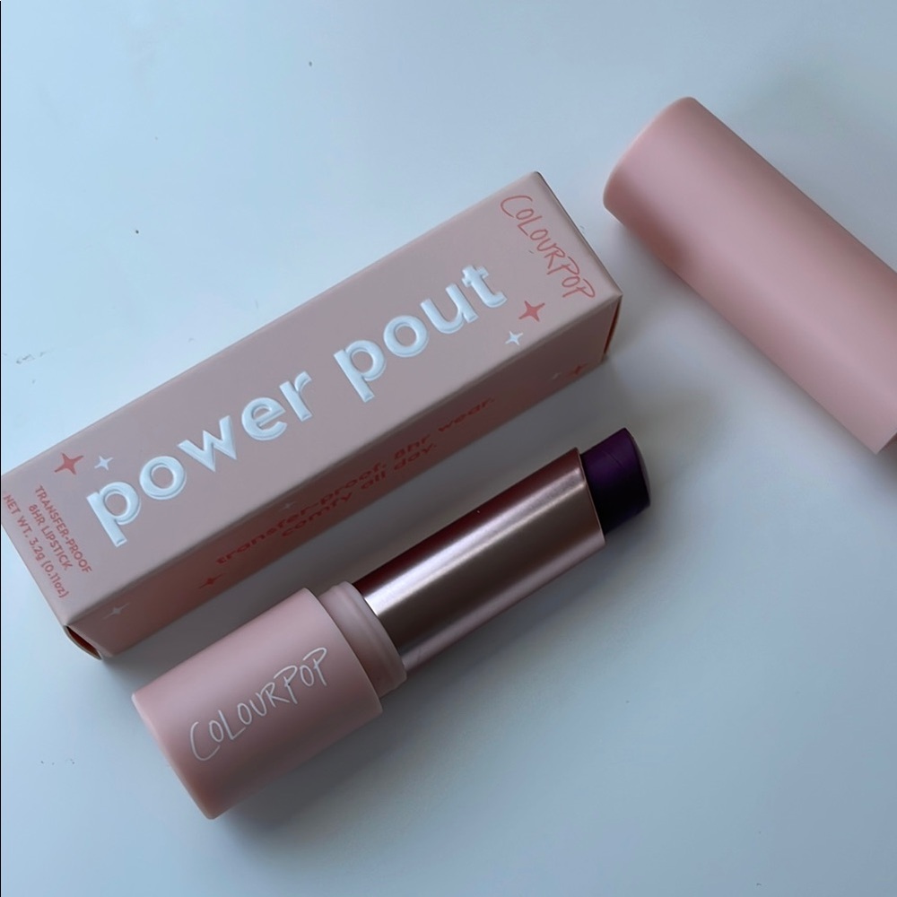 ColourPop Power Pout Lipstick - Deep Purple - Tell me